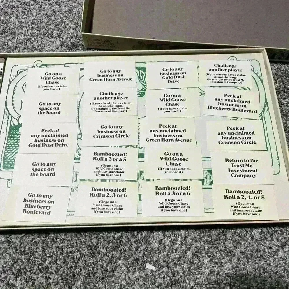 Vintage 1981 TRUST ME Board Game Replacement Game Cards -20